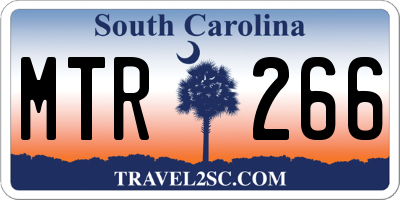 SC license plate MTR266