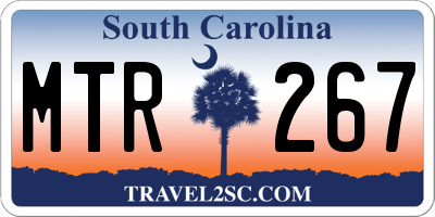 SC license plate MTR267