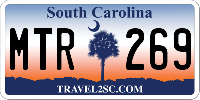 SC license plate MTR269