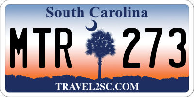 SC license plate MTR273