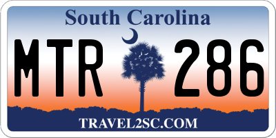 SC license plate MTR286
