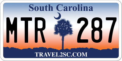 SC license plate MTR287