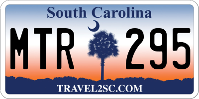 SC license plate MTR295