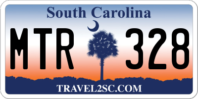 SC license plate MTR328