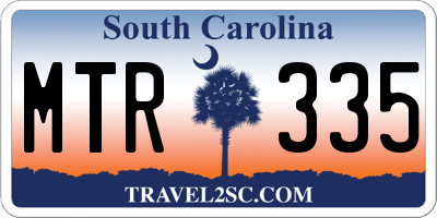 SC license plate MTR335