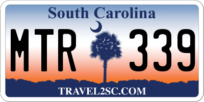 SC license plate MTR339