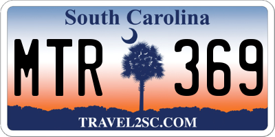 SC license plate MTR369