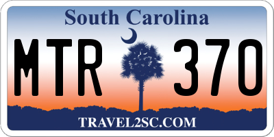 SC license plate MTR370