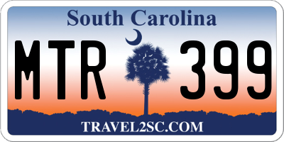 SC license plate MTR399