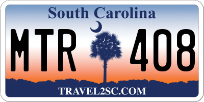 SC license plate MTR408