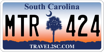 SC license plate MTR424