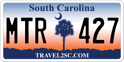 SC license plate MTR427