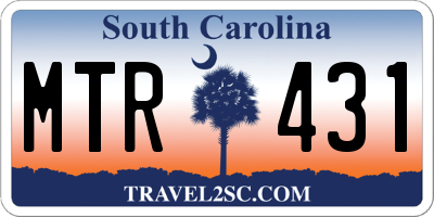 SC license plate MTR431