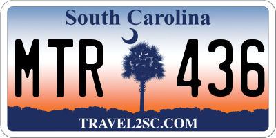 SC license plate MTR436