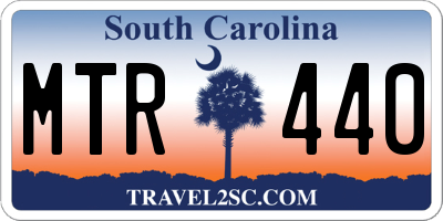 SC license plate MTR440