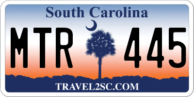 SC license plate MTR445