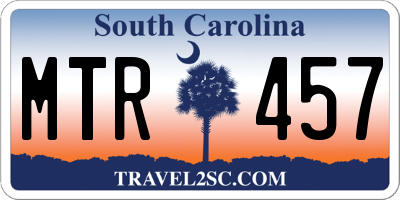 SC license plate MTR457