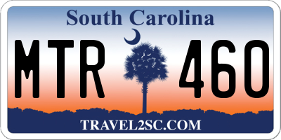 SC license plate MTR460