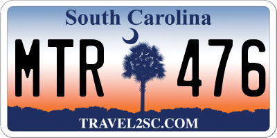SC license plate MTR476