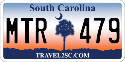 SC license plate MTR479