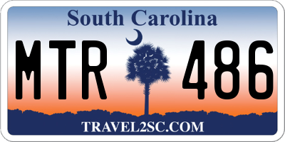 SC license plate MTR486
