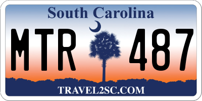SC license plate MTR487