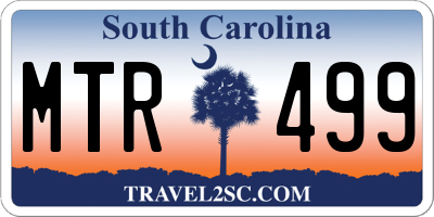 SC license plate MTR499