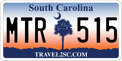 SC license plate MTR515