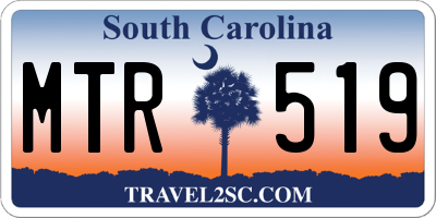 SC license plate MTR519