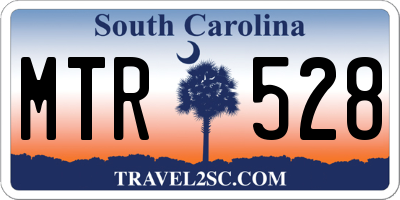 SC license plate MTR528