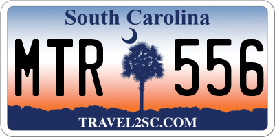 SC license plate MTR556