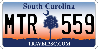 SC license plate MTR559