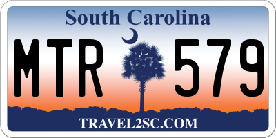 SC license plate MTR579