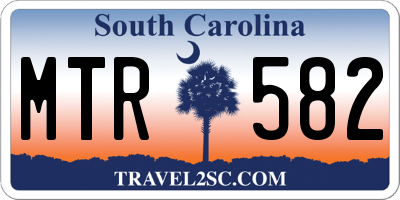 SC license plate MTR582