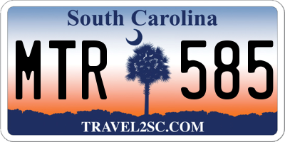 SC license plate MTR585