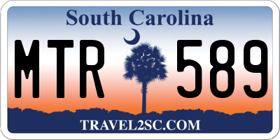 SC license plate MTR589