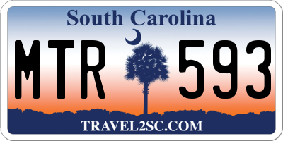 SC license plate MTR593