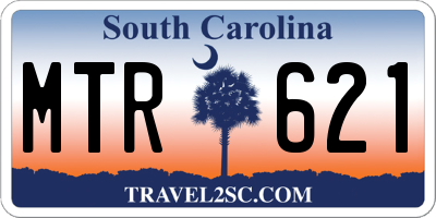 SC license plate MTR621