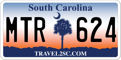 SC license plate MTR624
