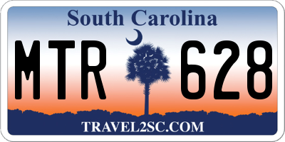 SC license plate MTR628