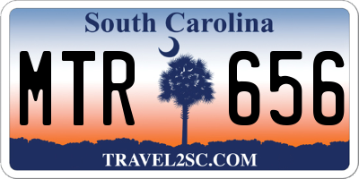 SC license plate MTR656