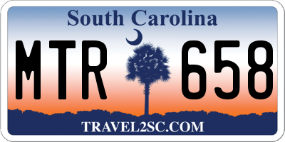 SC license plate MTR658