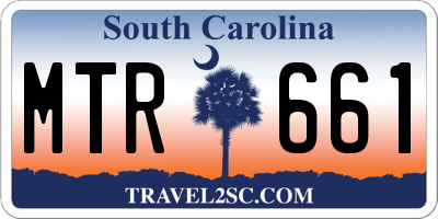 SC license plate MTR661