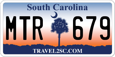 SC license plate MTR679