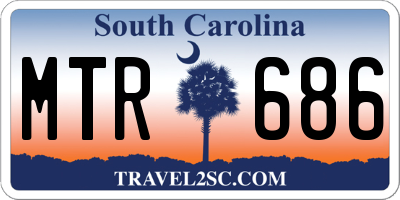 SC license plate MTR686