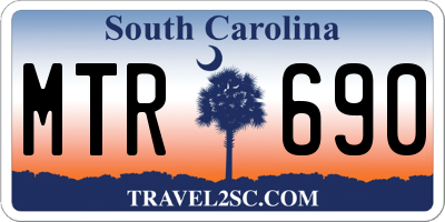 SC license plate MTR690