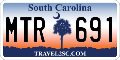 SC license plate MTR691