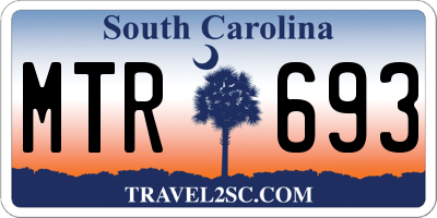 SC license plate MTR693