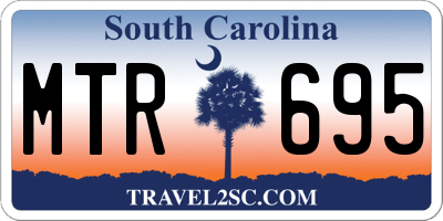 SC license plate MTR695