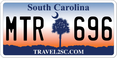SC license plate MTR696